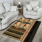 Egyptian God Ra Area Rug Ancient Mythology Solar Barque Falcon