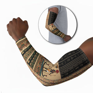 Egyptian God Ra Arm Sleeves Ancient Mythology Solar Barque Falcon