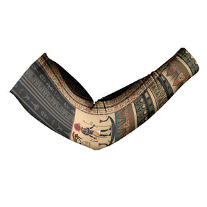 Egyptian God Ra Arm Sleeves Ancient Mythology Solar Barque Falcon