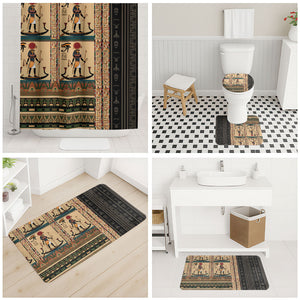 Egyptian God Ra Bathroom Set Ancient Mythology Solar Barque Falcon