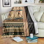 Egyptian God Ra Blanket Ancient Mythology Solar Barque Falcon