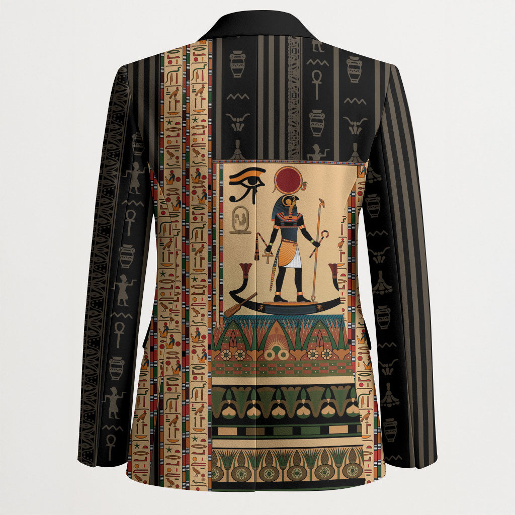Egyptian God Ra Blazer Ancient Mythology Solar Barque Falcon