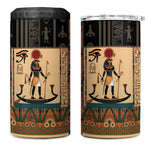 Egyptian God Ra 4 in 1 Can Cooler Tumbler Ancient Mythology Solar Barque Falcon