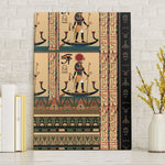 Egyptian God Ra Canvas Wall Art Ancient Mythology Solar Barque Falcon