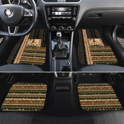 Egyptian God Ra Car Mats Ancient Mythology Solar Barque Falcon
