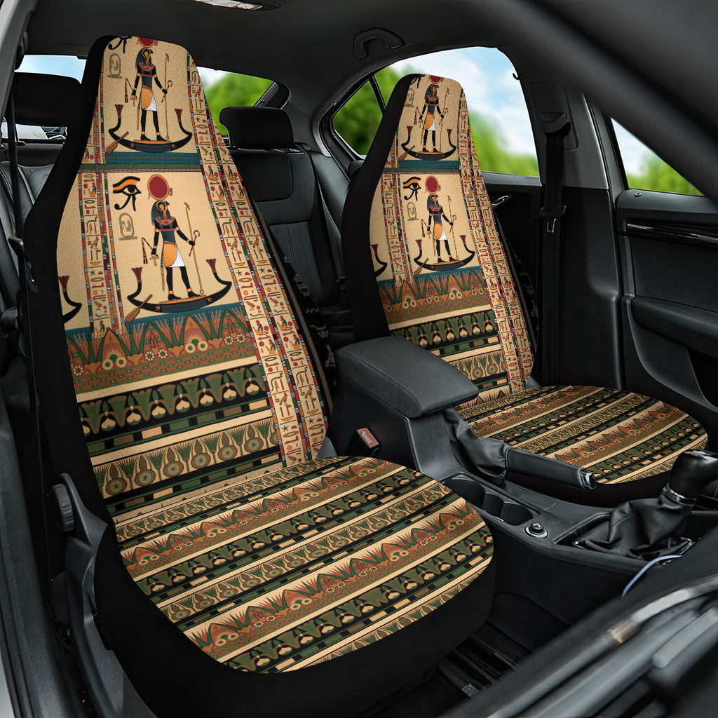 Egyptian God Ra Car Seat Cover Ancient Mythology Solar Barque Falcon