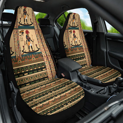 Egyptian God Ra Car Seat Cover Ancient Mythology Solar Barque Falcon
