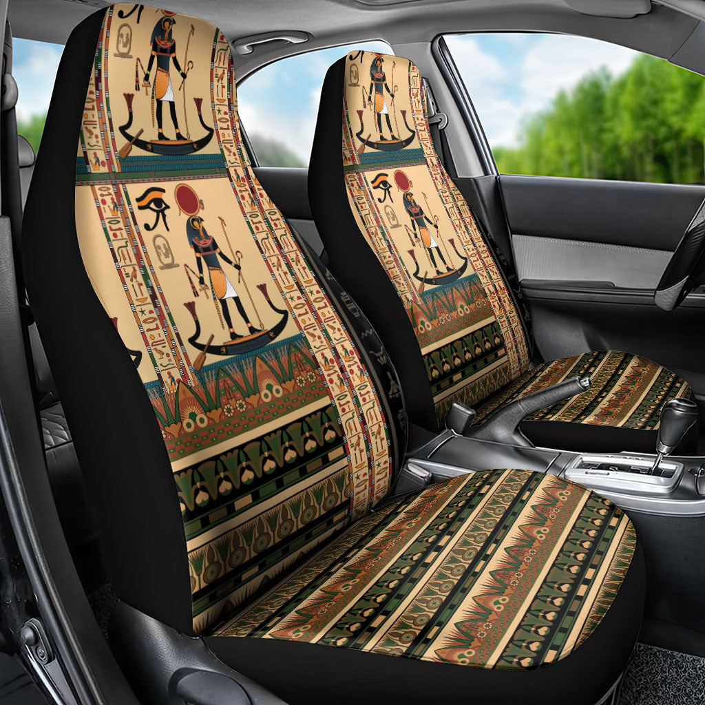 Egyptian God Ra Car Seat Cover Ancient Mythology Solar Barque Falcon
