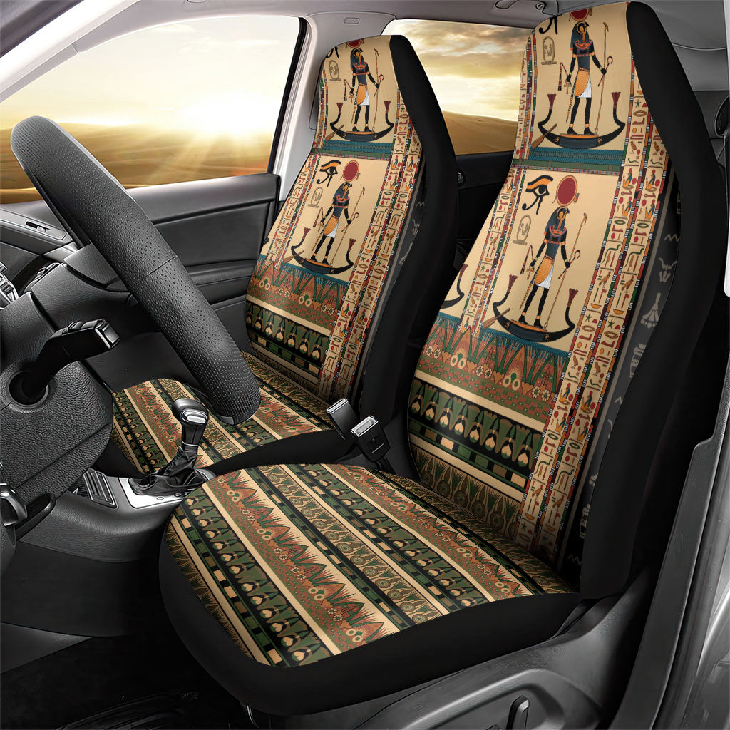 Egyptian God Ra Car Seat Cover Ancient Mythology Solar Barque Falcon