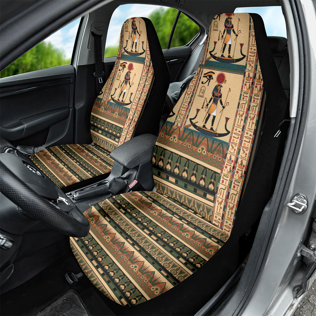 Egyptian God Ra Car Seat Cover Ancient Mythology Solar Barque Falcon