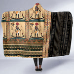 Egyptian God Ra Hooded Blanket Ancient Mythology Solar Barque Falcon