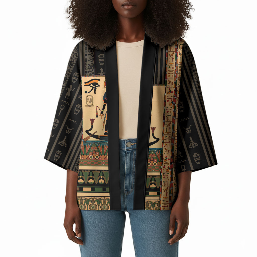 Egyptian God Ra Kimono Ancient Mythology Solar Barque Falcon