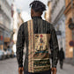 Egyptian God Ra Long Sleeve Button Shirt Ancient Mythology Solar Barque Falcon