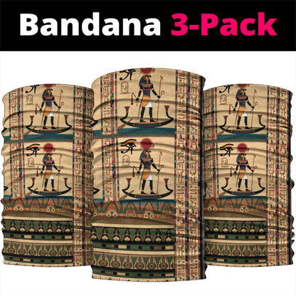 Egyptian God Ra Neck Gaiter Ancient Mythology Solar Barque Falcon