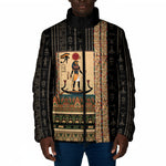Egyptian God Ra Padded Jacket Ancient Mythology Solar Barque Falcon
