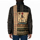 Egyptian God Ra Padded Jacket Ancient Mythology Solar Barque Falcon