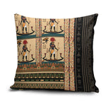 Egyptian God Ra Pillow Cover Ancient Mythology Solar Barque Falcon
