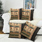 Egyptian God Ra Pillow Cover Ancient Mythology Solar Barque Falcon