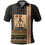 Egyptian God Ra Polo Shirt Ancient Mythology Solar Barque Falcon