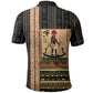 Egyptian God Ra Polo Shirt Ancient Mythology Solar Barque Falcon