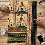 Egyptian God Ra Puzzle Ancient Mythology Solar Barque Falcon