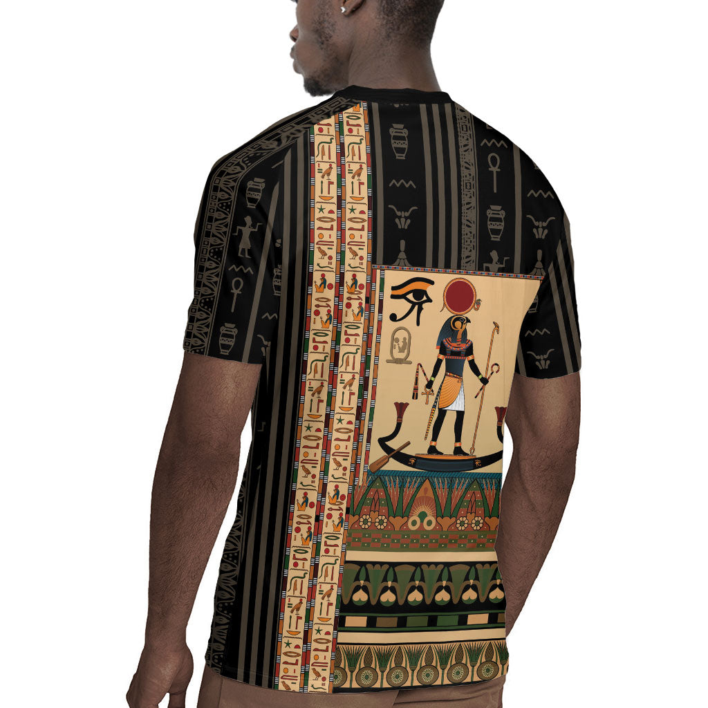 Egyptian God Ra Rugby Jersey Ancient Mythology Solar Barque Falcon