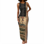 Egyptian God Ra Tank Maxi Dress Ancient Mythology Solar Barque Falcon