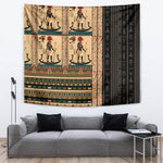 Egyptian God Ra Tapestry Ancient Mythology Solar Barque Falcon