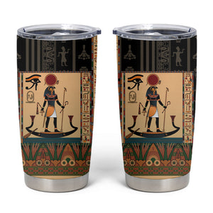 Egyptian God Ra Tumbler Cup Ancient Mythology Solar Barque Falcon