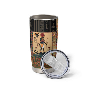 Egyptian God Ra Tumbler Cup Ancient Mythology Solar Barque Falcon