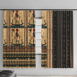 Egyptian God Ra Window Curtain Ancient Mythology Solar Barque Falcon