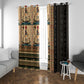 Egyptian God Ra Window Curtain Ancient Mythology Solar Barque Falcon