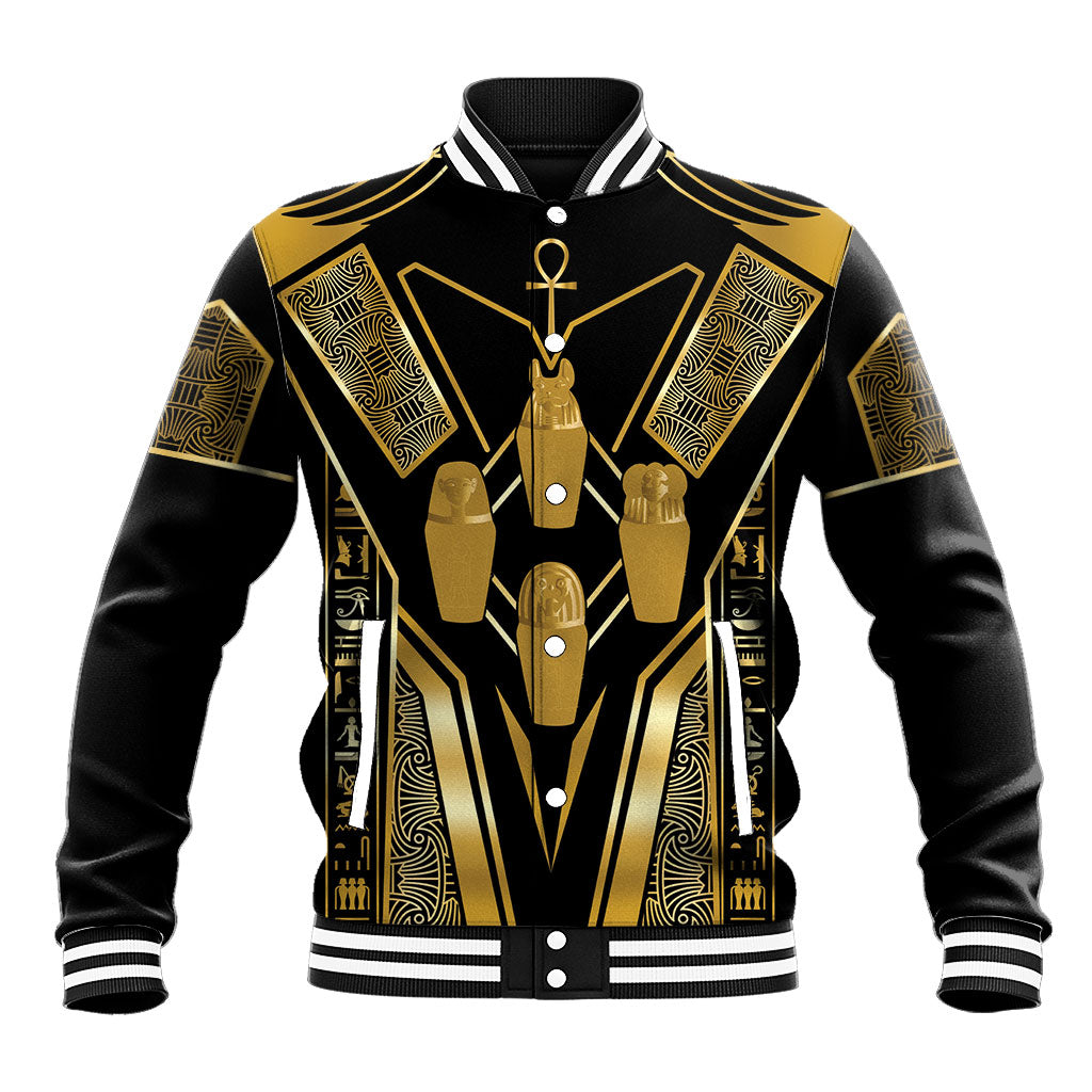 Egypt Canopic Jars Baseball Jacket Ancient Mythology Four Sons of Horus