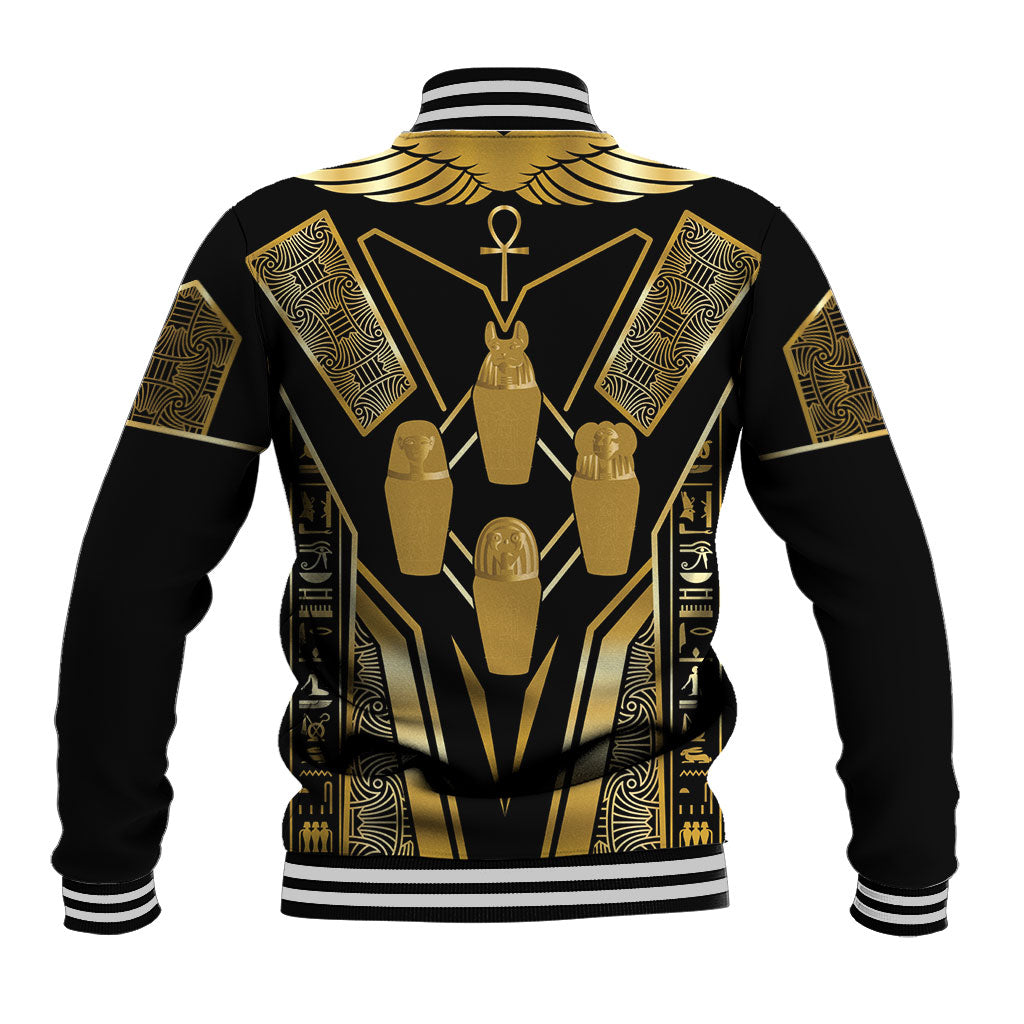Egypt Canopic Jars Baseball Jacket Ancient Mythology Four Sons of Horus