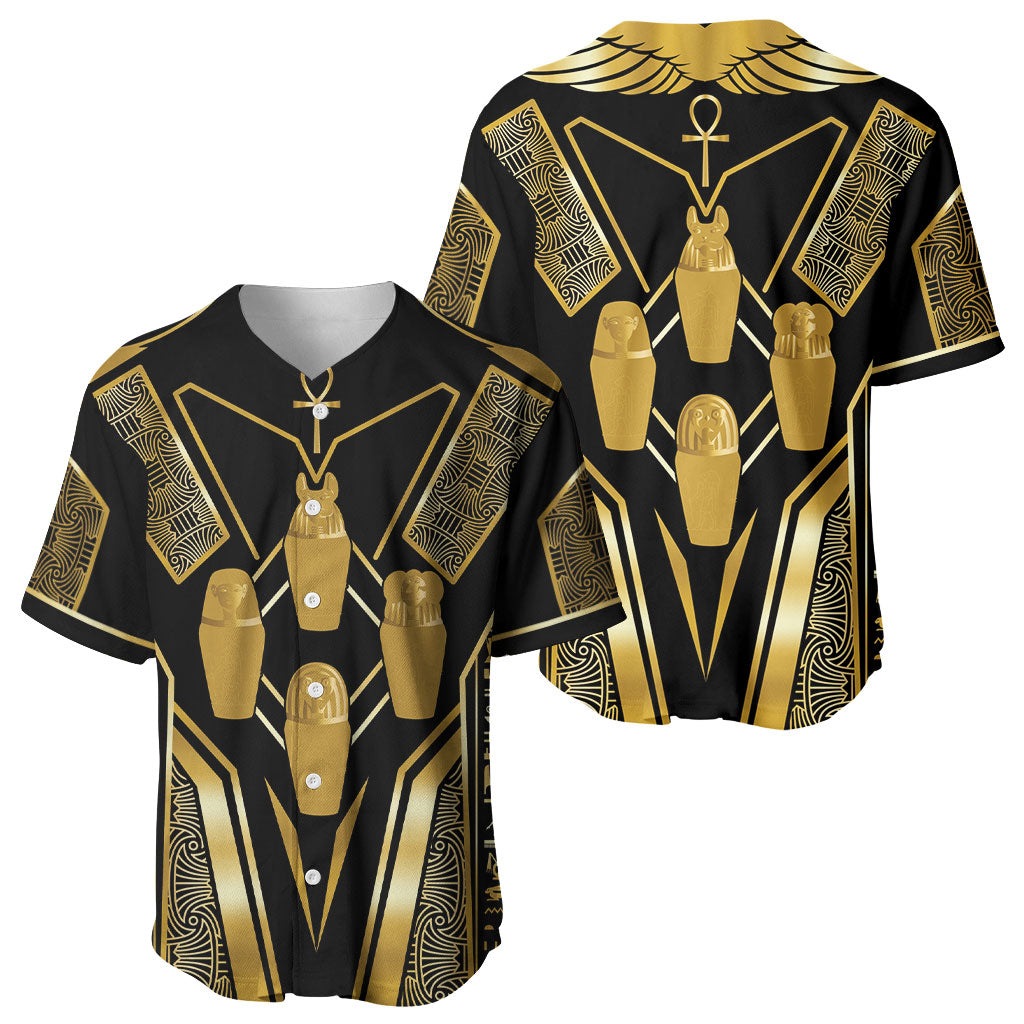 Egypt Canopic Jars Baseball Jersey Ancient Mythology Four Sons of Horus
