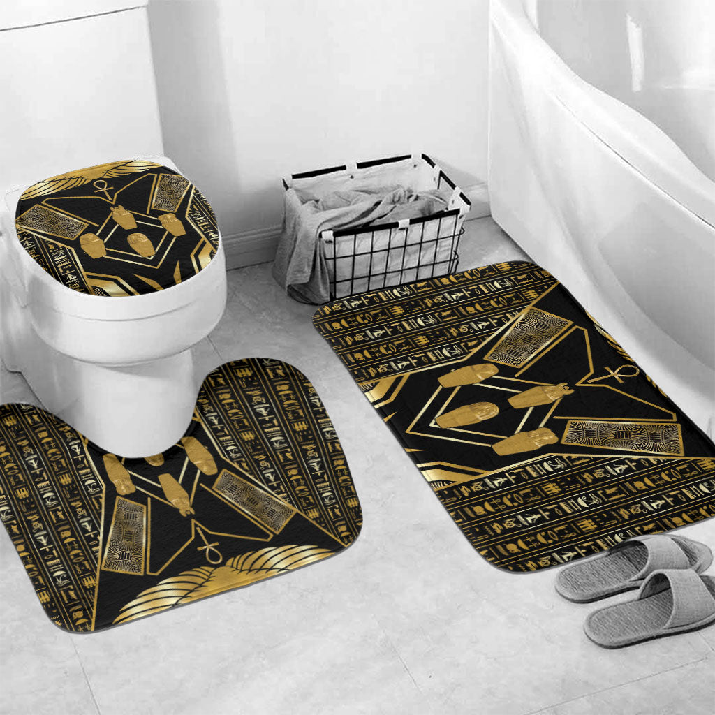 Egypt Canopic Jars Bathroom Set Ancient Mythology Four Sons of Horus