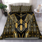 Egypt Canopic Jars Bedding Set Ancient Mythology Four Sons of Horus