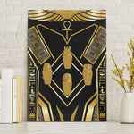 Egypt Canopic Jars Canvas Wall Art Ancient Mythology Four Sons of Horus
