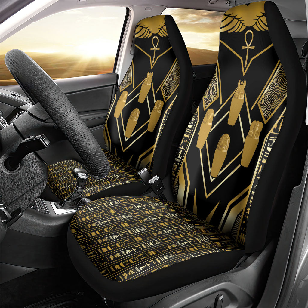 Egypt Canopic Jars Car Seat Cover Ancient Mythology Four Sons of Horus