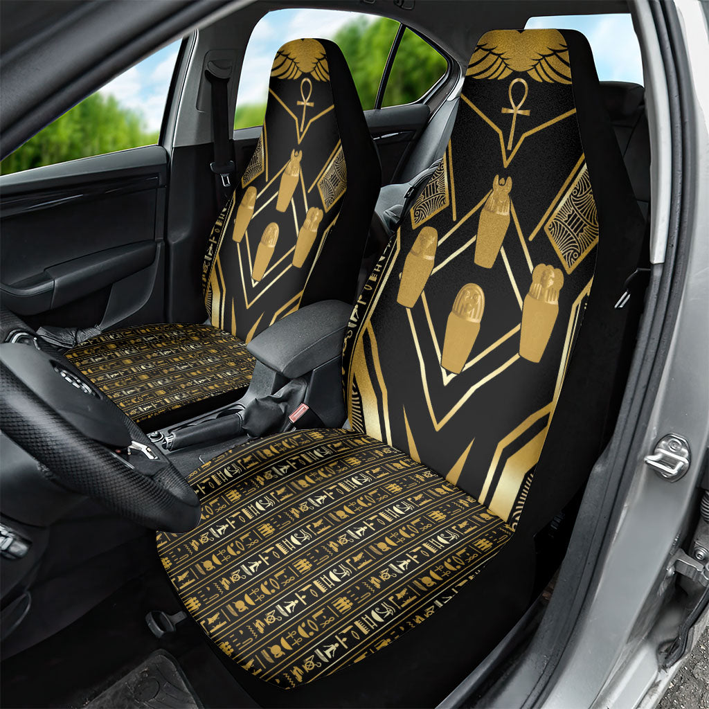 Egypt Canopic Jars Car Seat Cover Ancient Mythology Four Sons of Horus