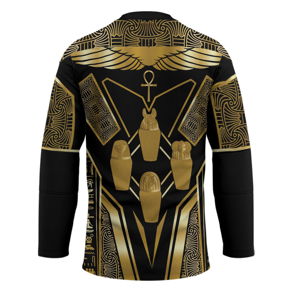 Egypt Canopic Jars Hockey Jersey Ancient Mythology Four Sons of Horus