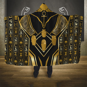 Egypt Canopic Jars Hooded Blanket Ancient Mythology Four Sons of Horus