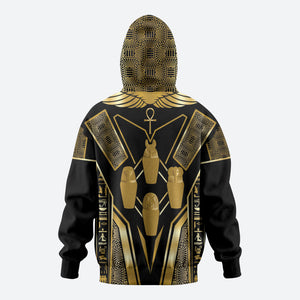 Egypt Canopic Jars Hoodie Ancient Mythology Four Sons of Horus