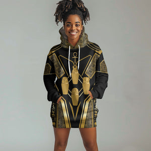 Egypt Canopic Jars Hoodie Dress Ancient Mythology Four Sons of Horus