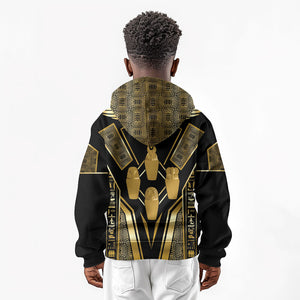 Egypt Canopic Jars Kid Hoodie Ancient Mythology Four Sons of Horus