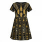 Egypt Canopic Jars Kid Short Sleeve Dress Ancient Mythology Four Sons of Horus