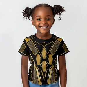 Egypt Canopic Jars Kid T shirt Ancient Mythology Four Sons of Horus