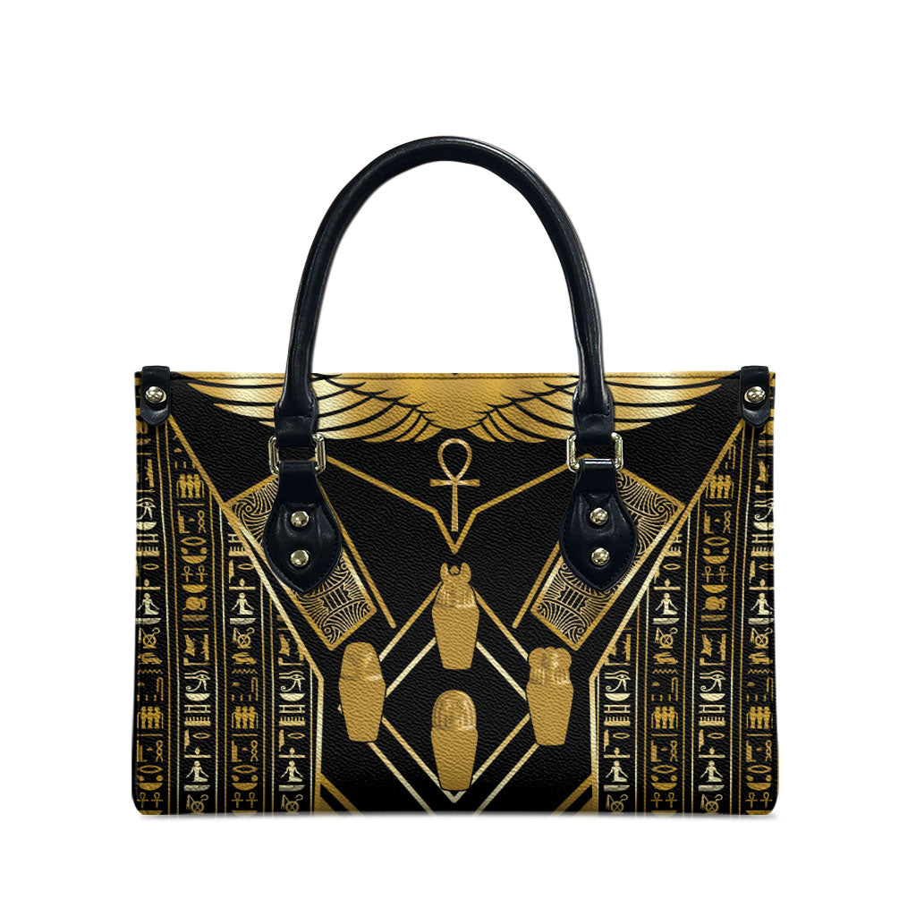 Egypt Canopic Jars Leather Bag Ancient Mythology Four Sons of Horus