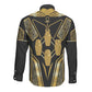 Egypt Canopic Jars Long Sleeve Button Shirt Ancient Mythology Four Sons of Horus