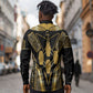 Egypt Canopic Jars Long Sleeve Button Shirt Ancient Mythology Four Sons of Horus